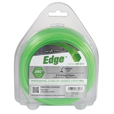 Durable 0.080" Trimmer Line 1/2 lb Donut - 190' Green Hex Shape