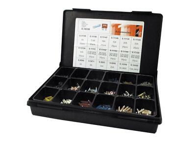 Assorted Fuses Set 450 pcs - 25 pcs Each of 18 Types for Various Uses