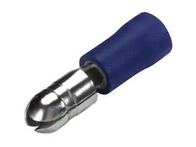 Blue Pre-Insulated Bullet Terminal - Male 5.0mm, 15A, 300V, -10Ã‚Â°C to +75Ã‚Â°C