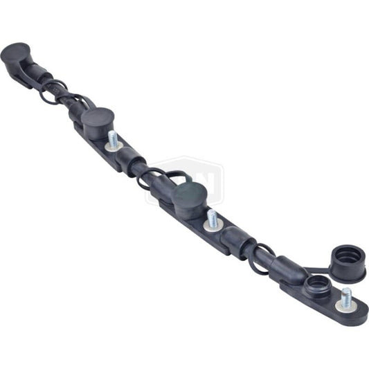 2/0 Jumper Harness Battery Cable 24.4" Black with Protective Caps