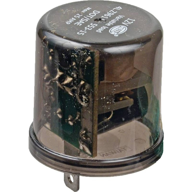 12V 2-Pin Flasher Relay with Install Kit - 6 Lamp Max, Hazard Mode